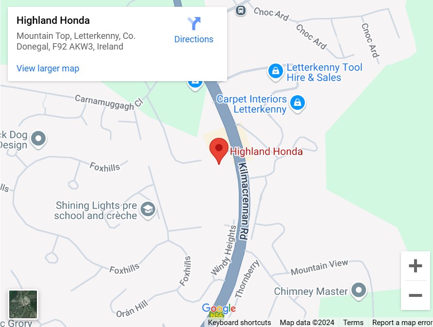 Highland Motors Map